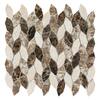 Andova Tiles ANDOVA TILES Channing Elongated Hex 1" x 2.5" Marble Honeycomb Mosaic Wall & Floor Tile ANDCHA134